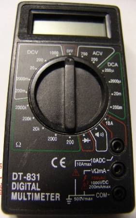 Мультиметр M(DT)-831 прозвонка