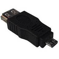 Переходник USB A(F) гнездо -штеккер mini USB А(M) 5pin отг по 5шт. 18-1175