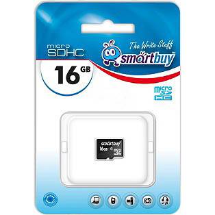 Память SD Micro 16Gb Smart Buy класс 10