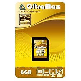 Память SD 8Gb OltraMax класс 10