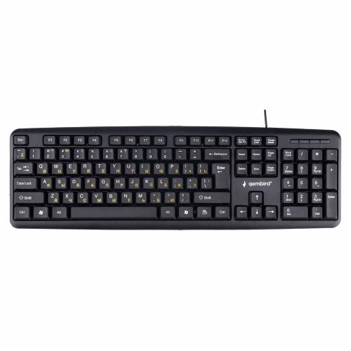 Клавиатура Gembird KB-8320UXL-BL USB 2м, защита от брызг