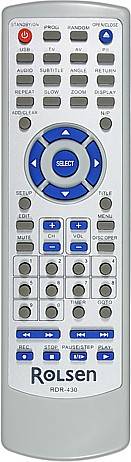 Пульт дистанционного управления ROLSEN RDV-820 DVD