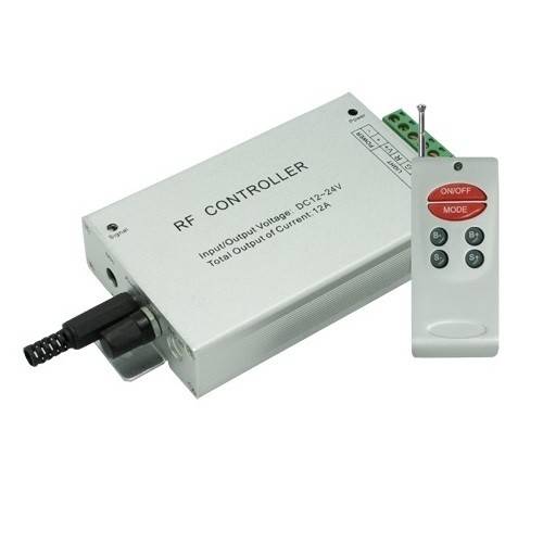 аудиоконтроллер Ecola 12V 144W 12A RGB с радиопультом(цветомузыка) RCM12AESB 483279