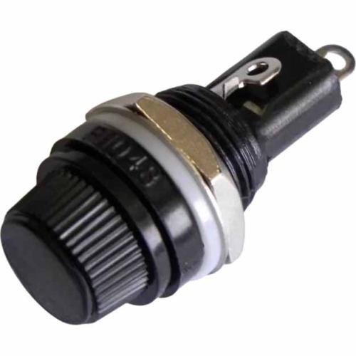Держатель предохранителя ZH-254 (FH043,10А 220V) M13 5*20 на корпус(с 2-мя фасками) отг. по 10 шт.