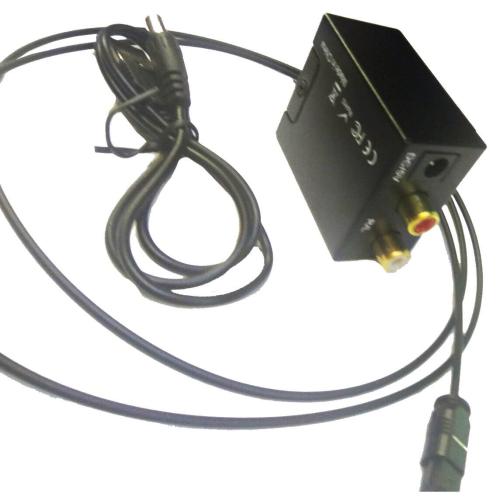 конвертер Toslink(SPDIF)->2RCA,+шн.USB/шт.5,5+оптич.каб.