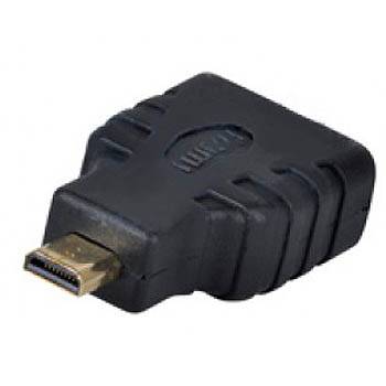 переходник HDMI гнездо-miсroHDMI штекер позол
